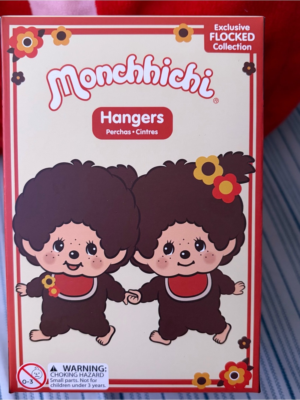 Monchhichi Flocked Hangers – Brown Plush Doll